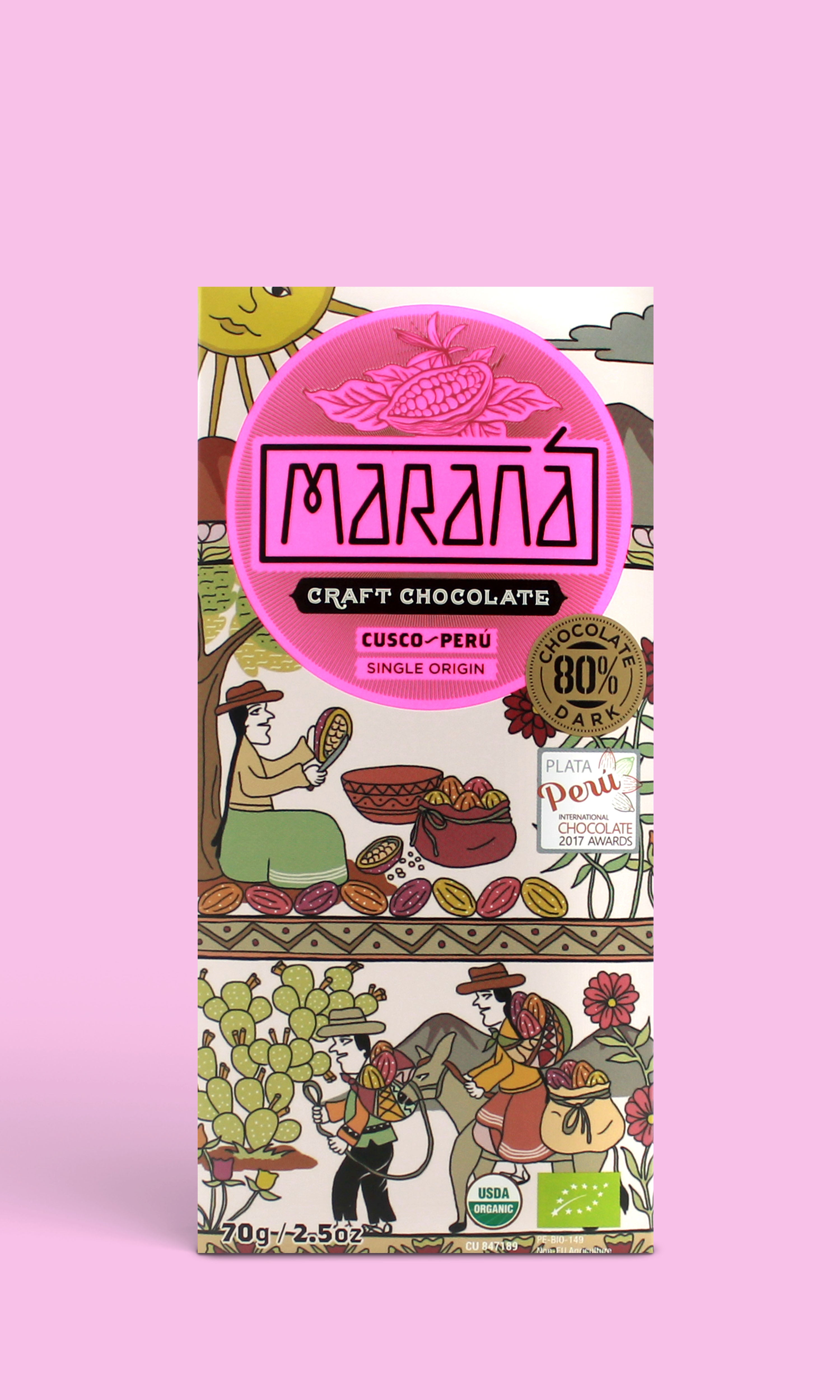 Maranà Cusco Tavoletta Fondente 80% Bio 70g