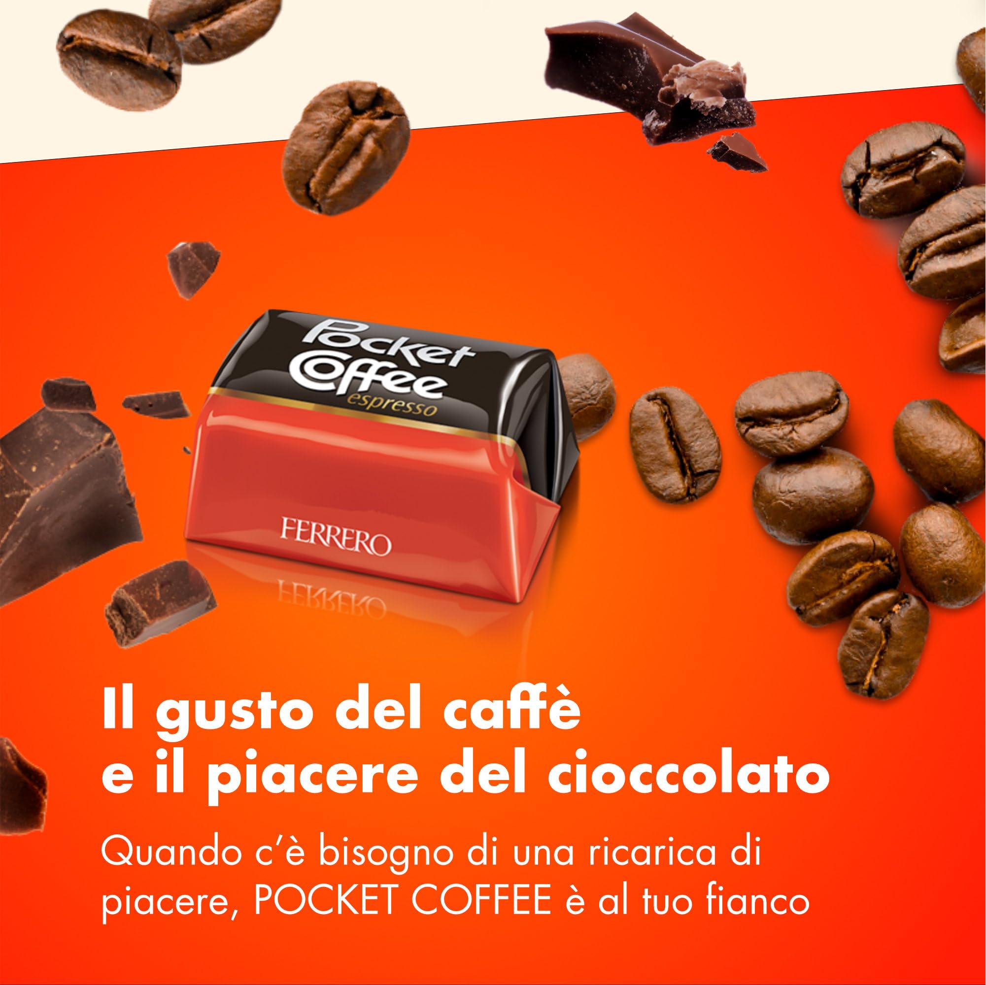 Ferrero Pocket Coffee espresso cioccolato fondente 32 praline 400g
