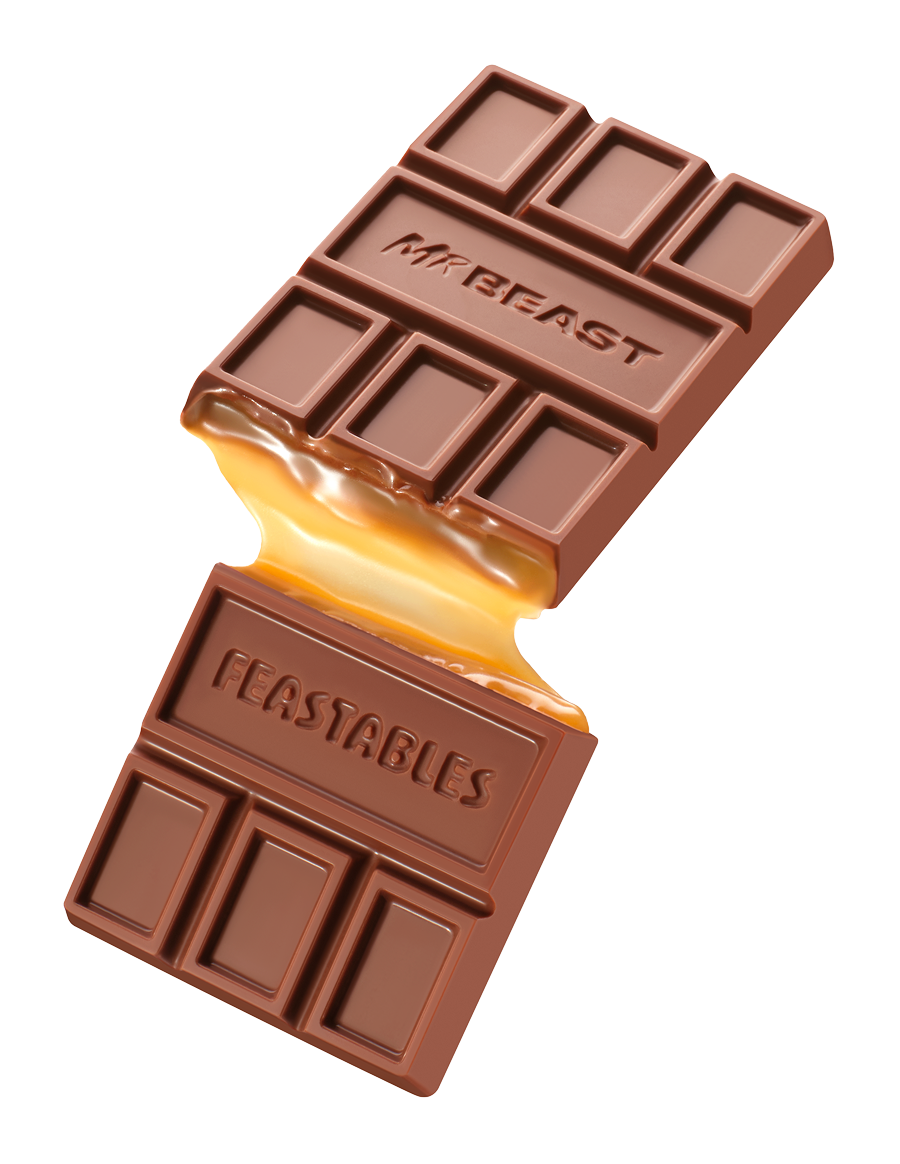 Feastables Chocolate Caramel tavoletta 10 pack King Size