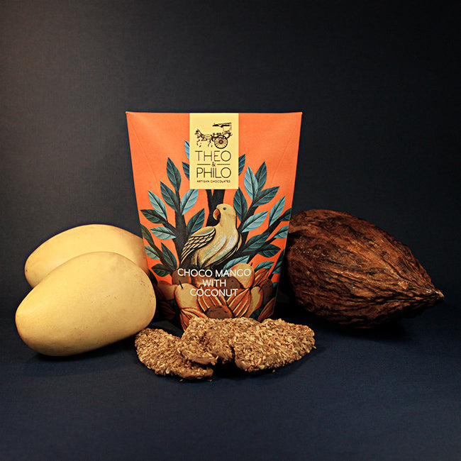 Theo & Philo Mango Cocco Mango Ricoperto Cioccolato Pouch Tropicale