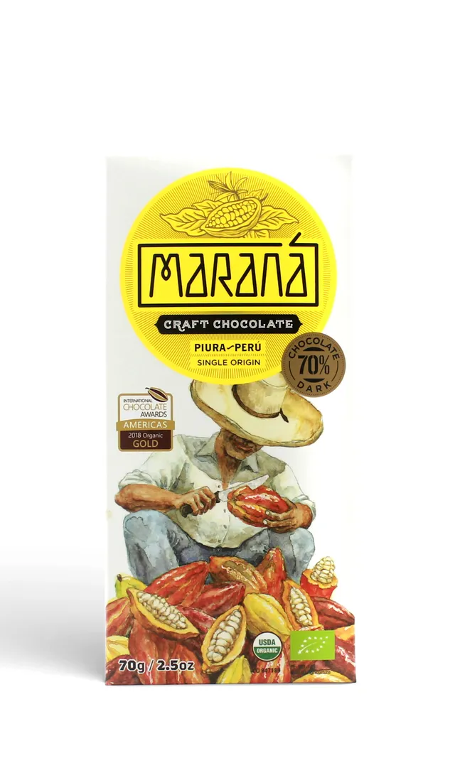 Maranà Tabletas Piura 70% Tavoletta Fondente 70g Bio