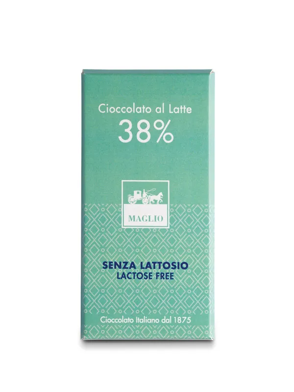 Cioccolato Maglio Latte Tavoletta senza Lattosio 38%