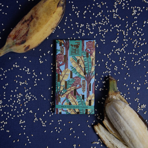 Theo & Philo Milk Turon Tavoletta Latte 45g Banana Caramello Sesamo