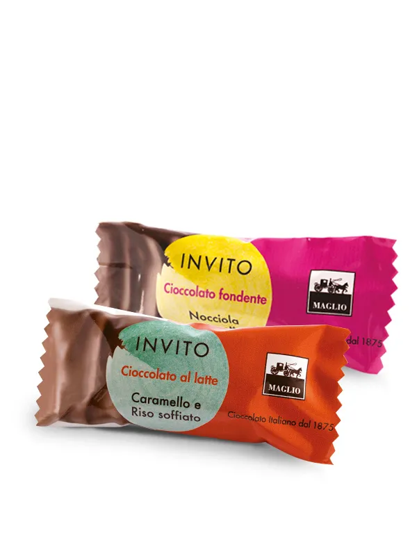 Cioccolato Maglio Invito Snack cioccolatini latte e fondente