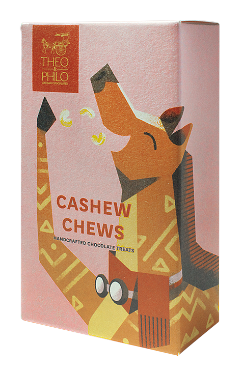 Theo & Philo Candy Bars Barretta Cashew Chews Caramello 2x40g