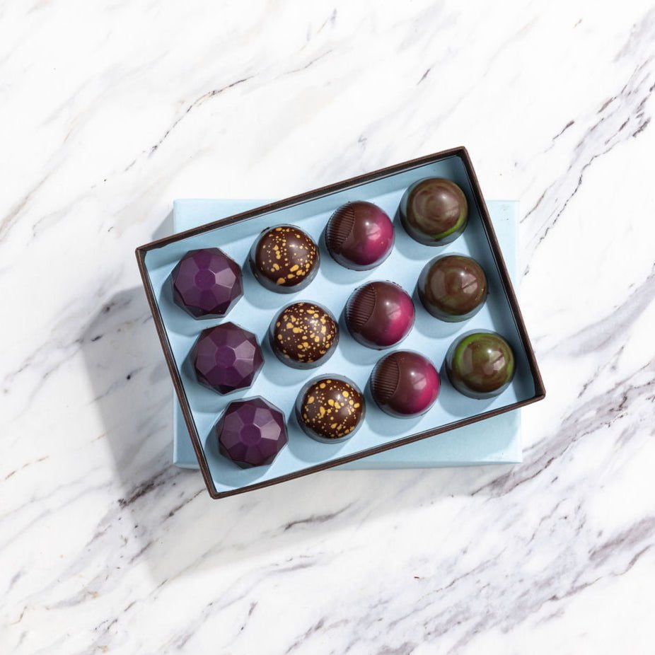 French Broad Bonbons Dark Collection Praline 12 Pezzi