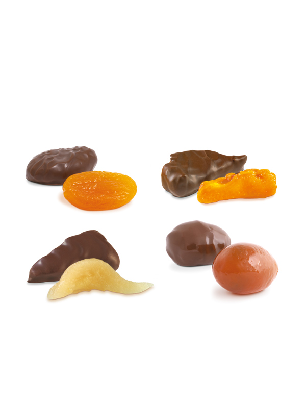 Maglio Golosie frutta ricoperta assortimento fondente 62%