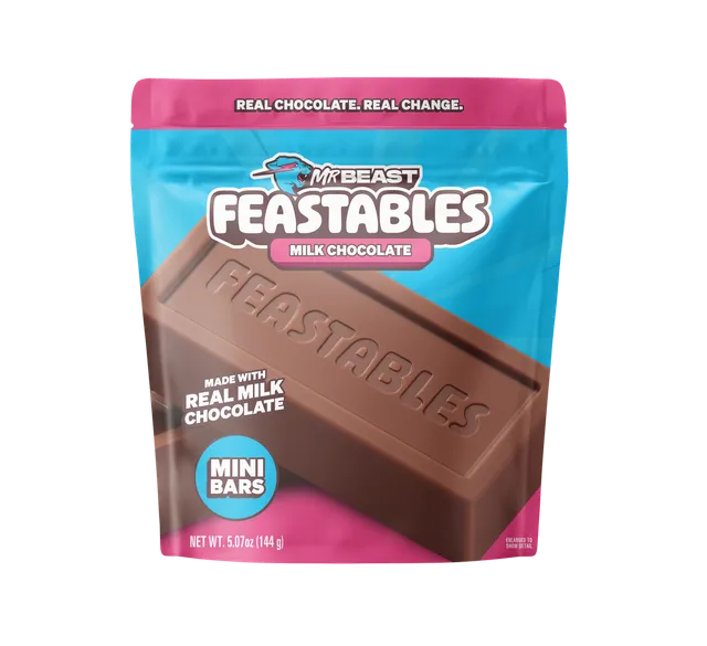 MrBeast Feastables Milk Chocolate Busta Snack 5oz