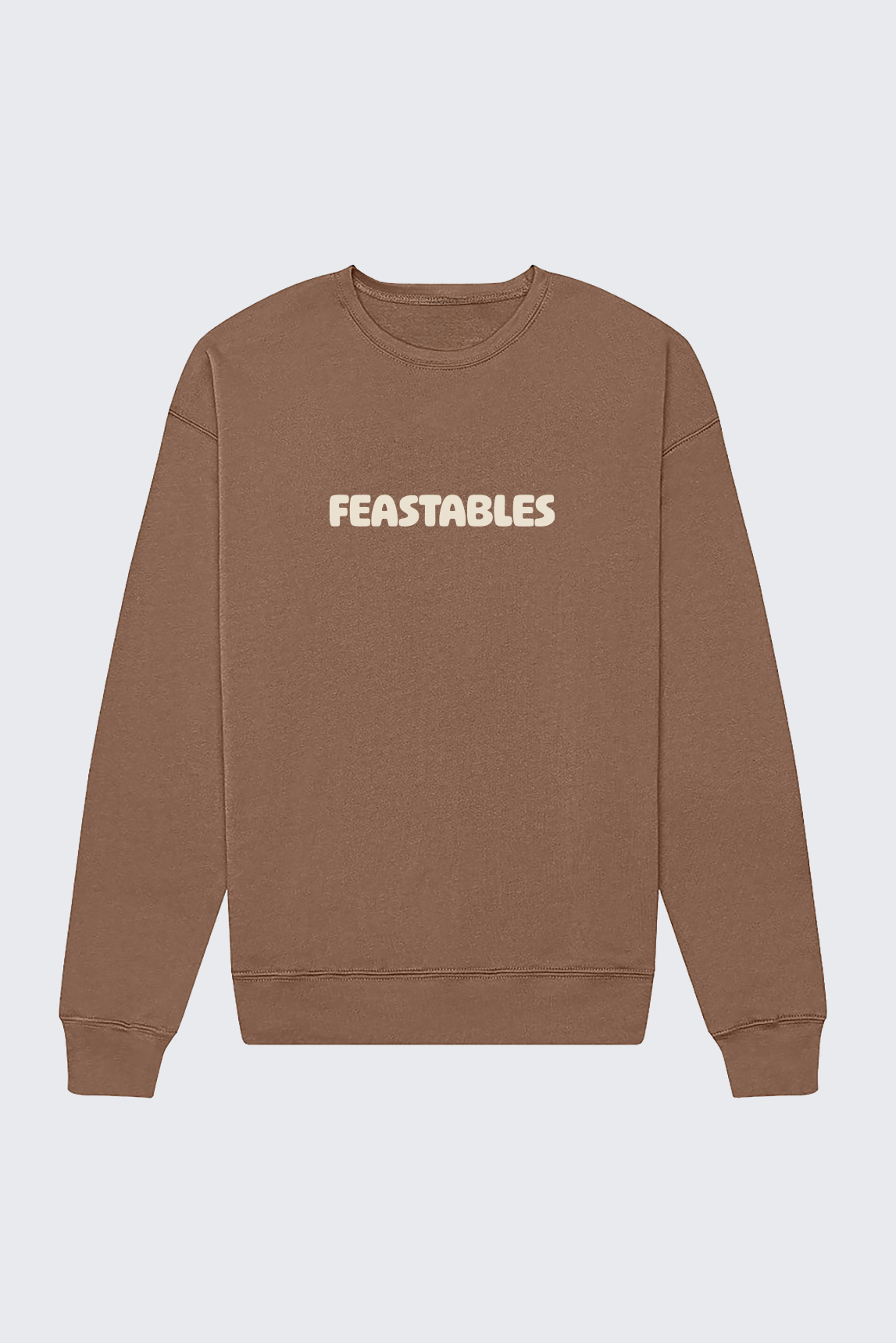 MrBeast Feastables Retro Crew felpa marrone taglia LG