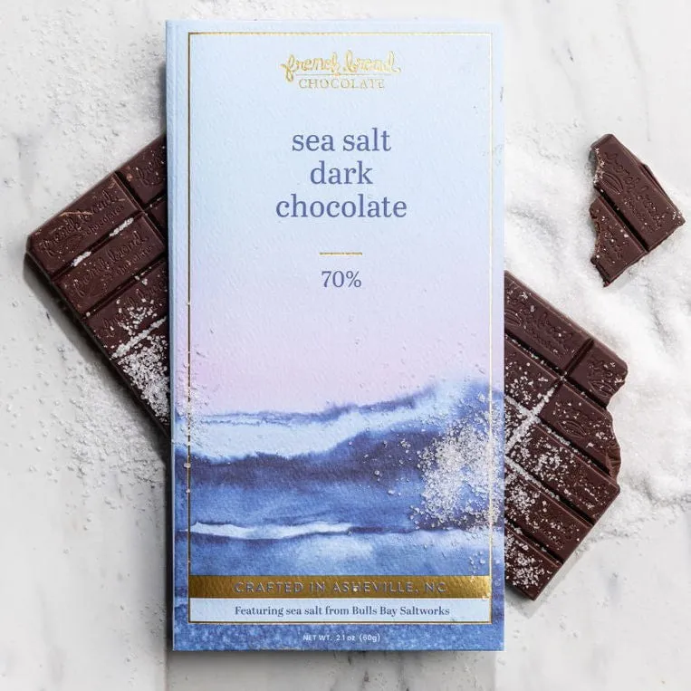 French Broad Sea Salt Tavoletta fondente 70% 60g