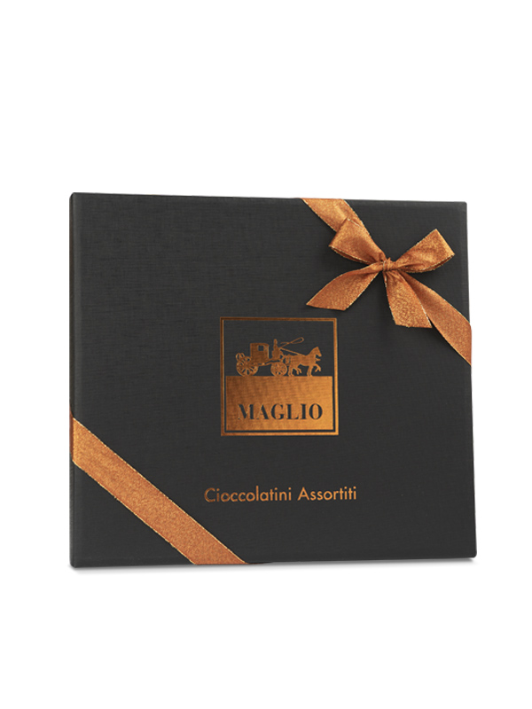 Maglio Fiandra Noir scatola regalo cioccolatini assortiti caffè