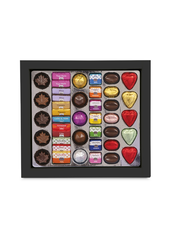 Maglio Fiandra Noir scatola regalo cioccolatini assortiti caffè