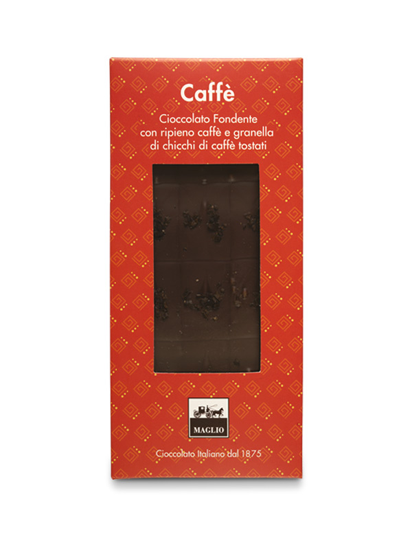 Cioccolato Maglio Tavoletta fondente ripieno caffè 62% cacao