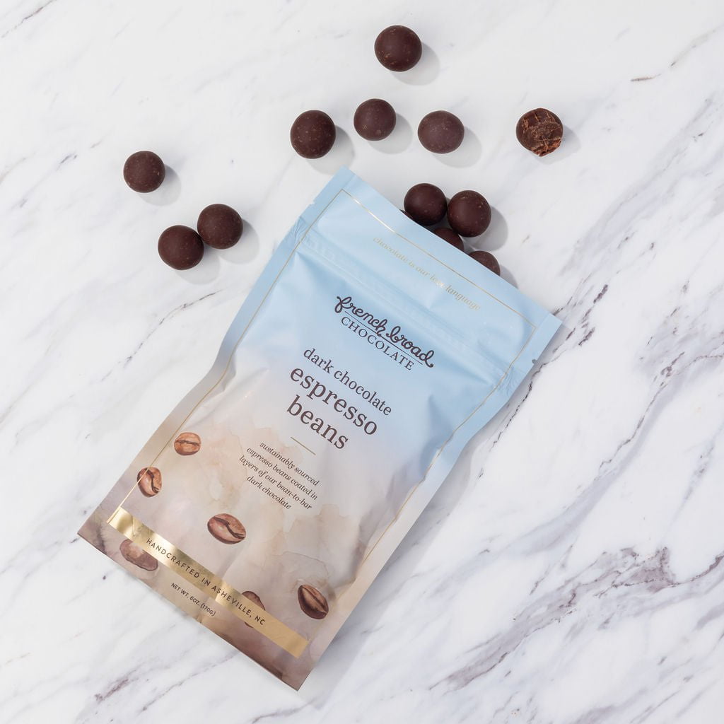 French Broad Chocolate Covered Treats Espresso Beans dragees 170 g