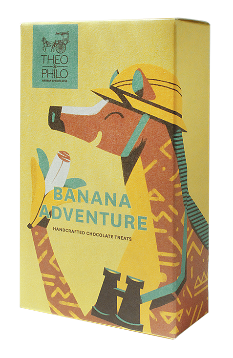 Theo & Philo Candy Bars Banana Adventure barretta latte 2x35g
