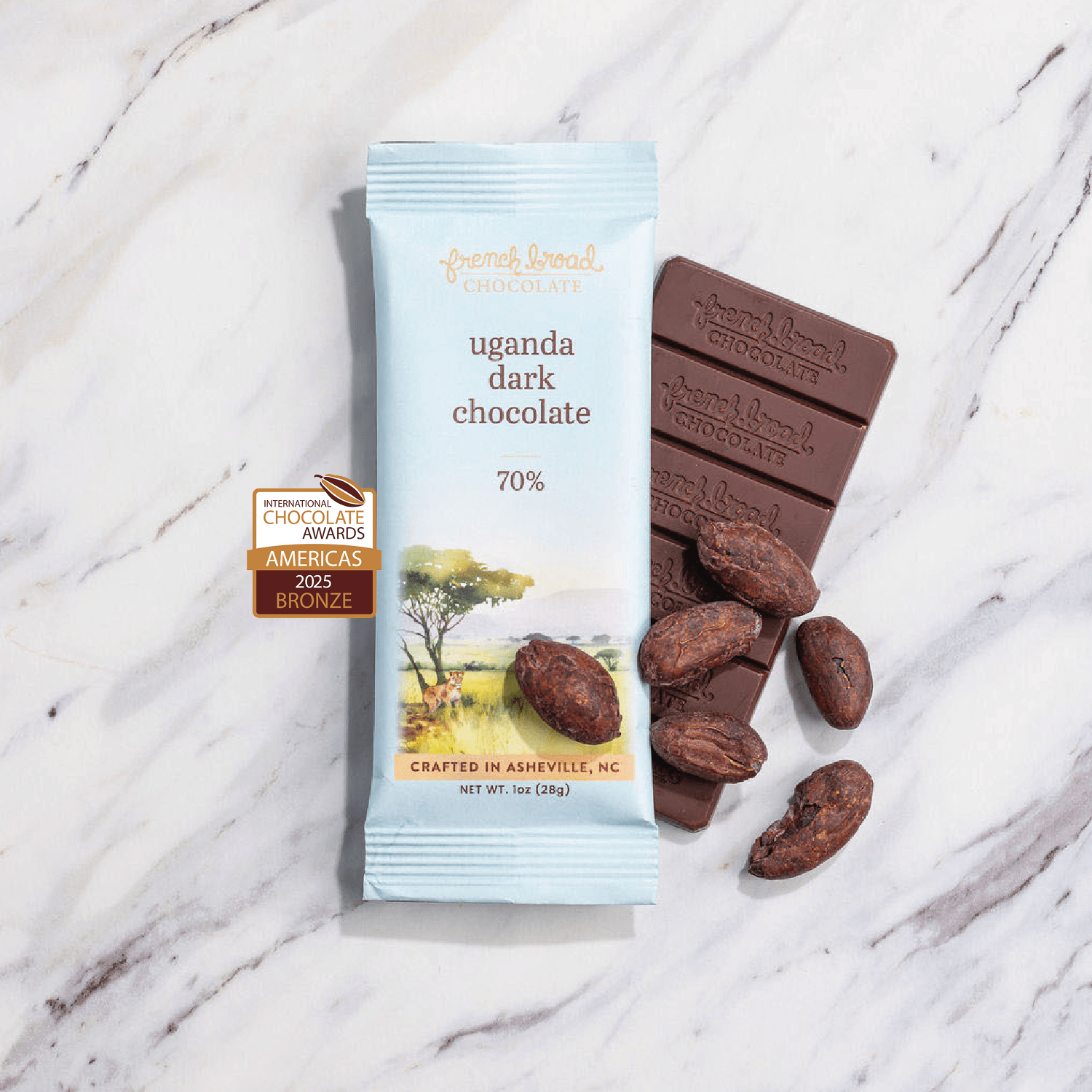 French Broad Single Origin Uganda 70% Tavoletta 60g