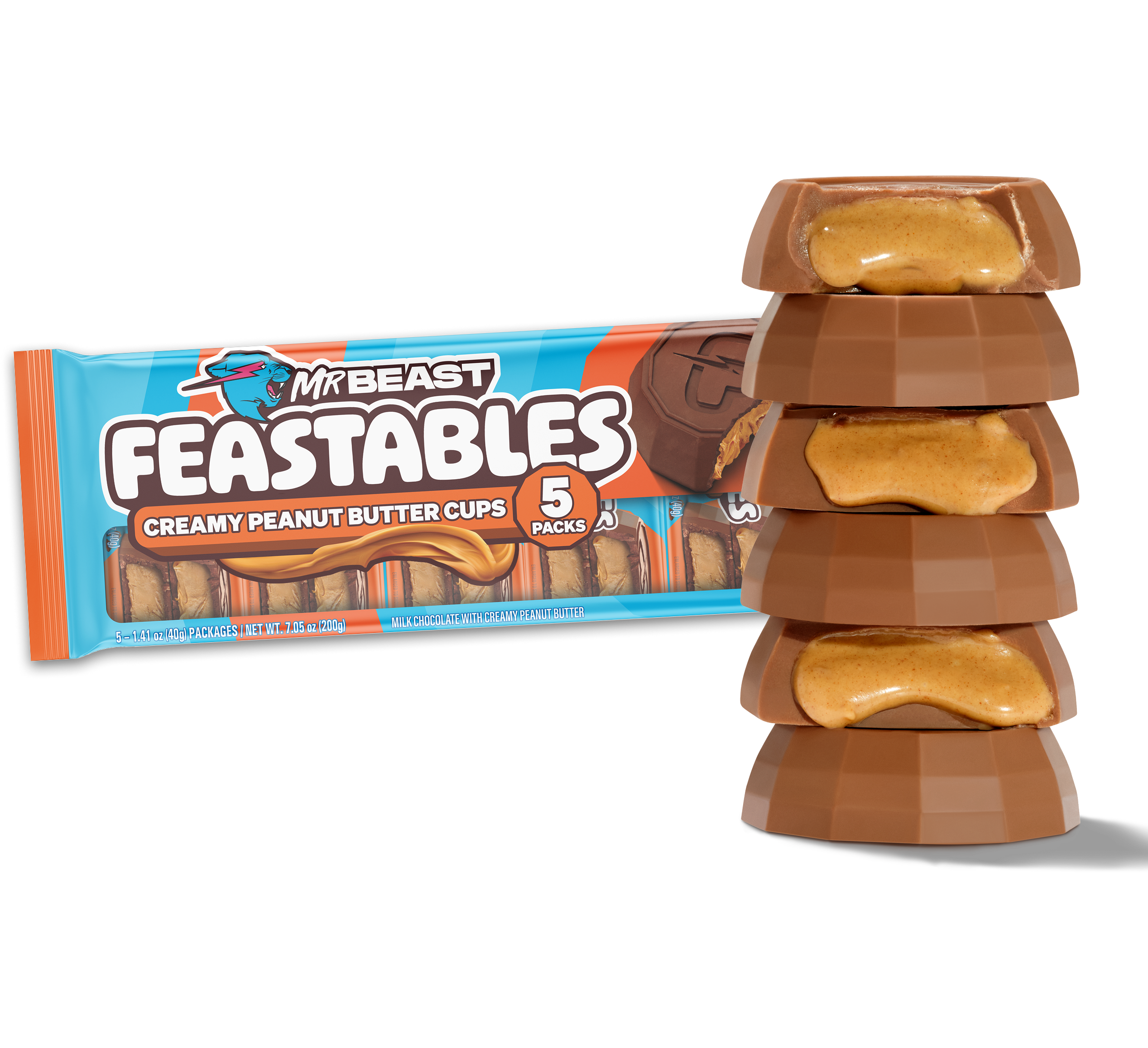Feastables Cups Peanut Butter Cups cioccolatini snack 2 cups