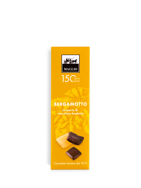Cioccolato Maglio Bergamotto candito fondente 62% frutta ricoperta