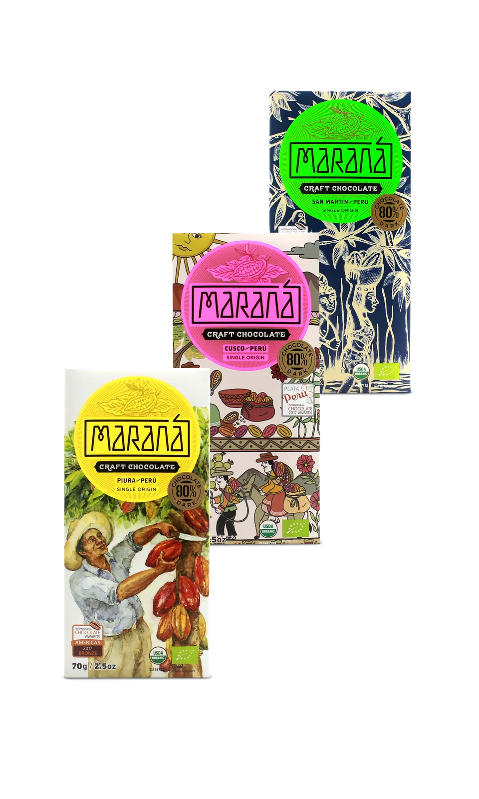 Maranà Pack 3 Tavolette Fondente 80% 3x70g
