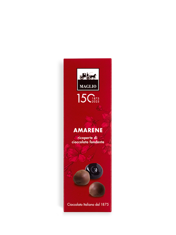 Cioccolato Maglio Amarene Ricoperte Fondente 62% Mini Astuccio