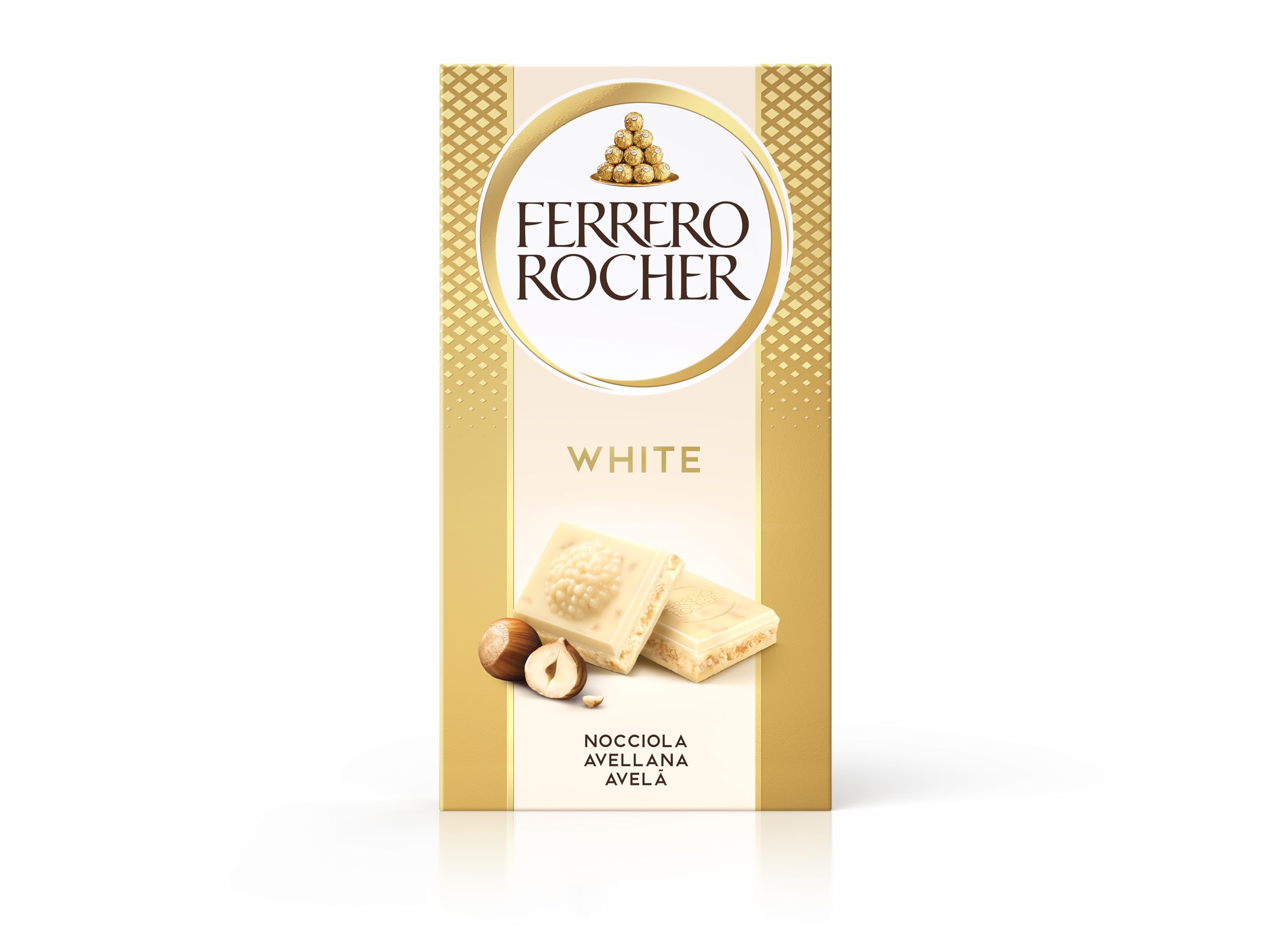 Ferrero Rocher Tavoletta cioccolato bianco 90 g nocciola
