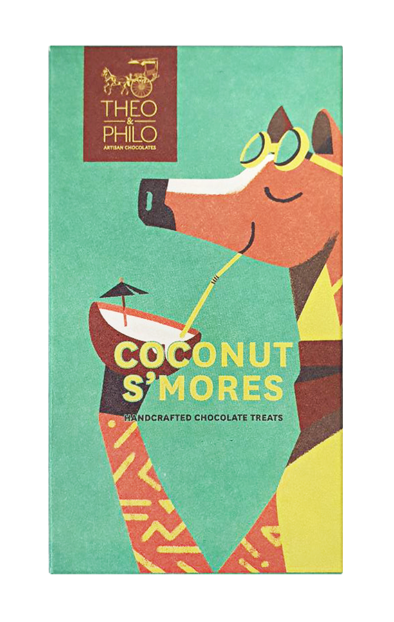 Theo & Philo Candy Bars Coconut S'mores barretta 60g 65% cacao