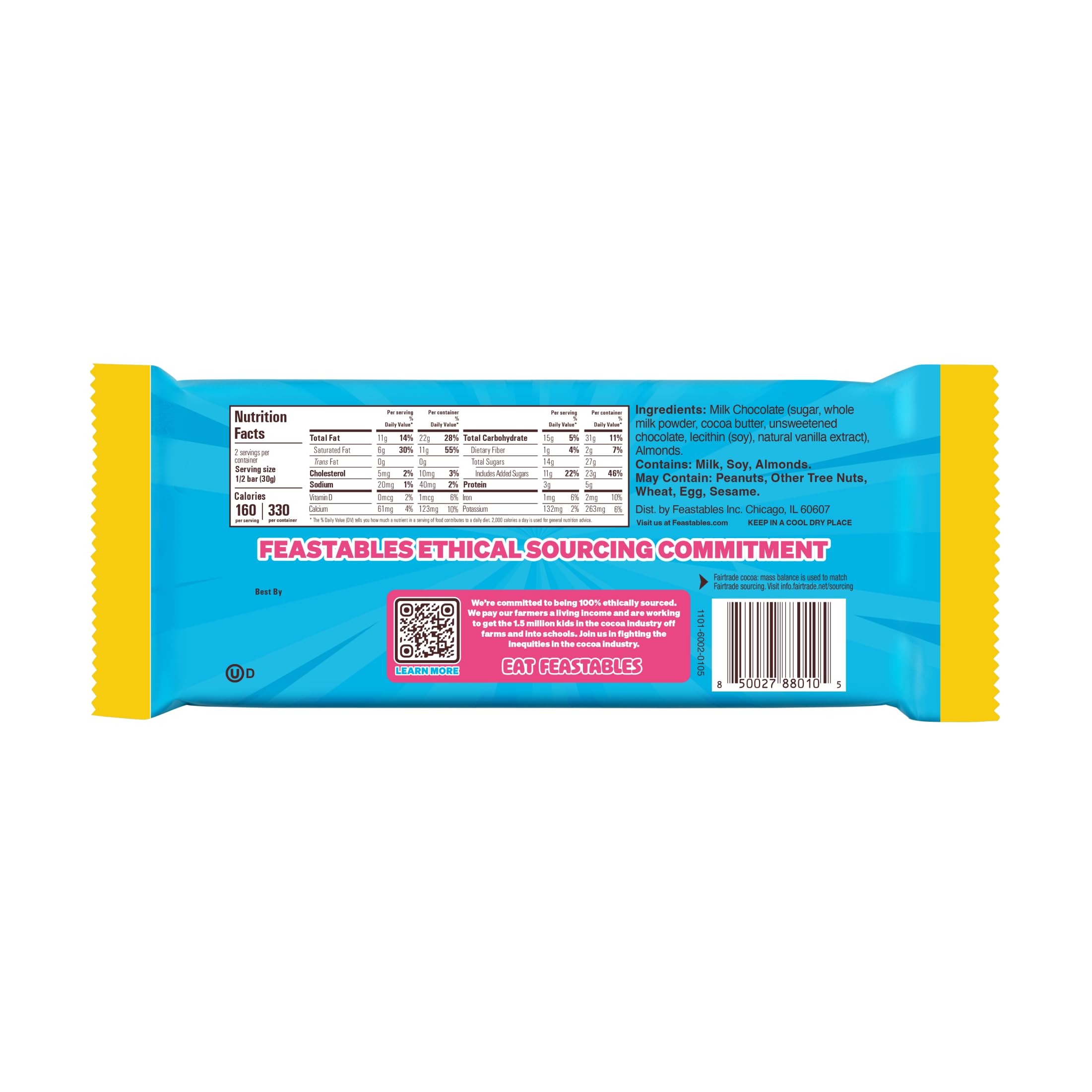 Feastables MrBeast Tavoletta mandorle 10x60 g 54%
