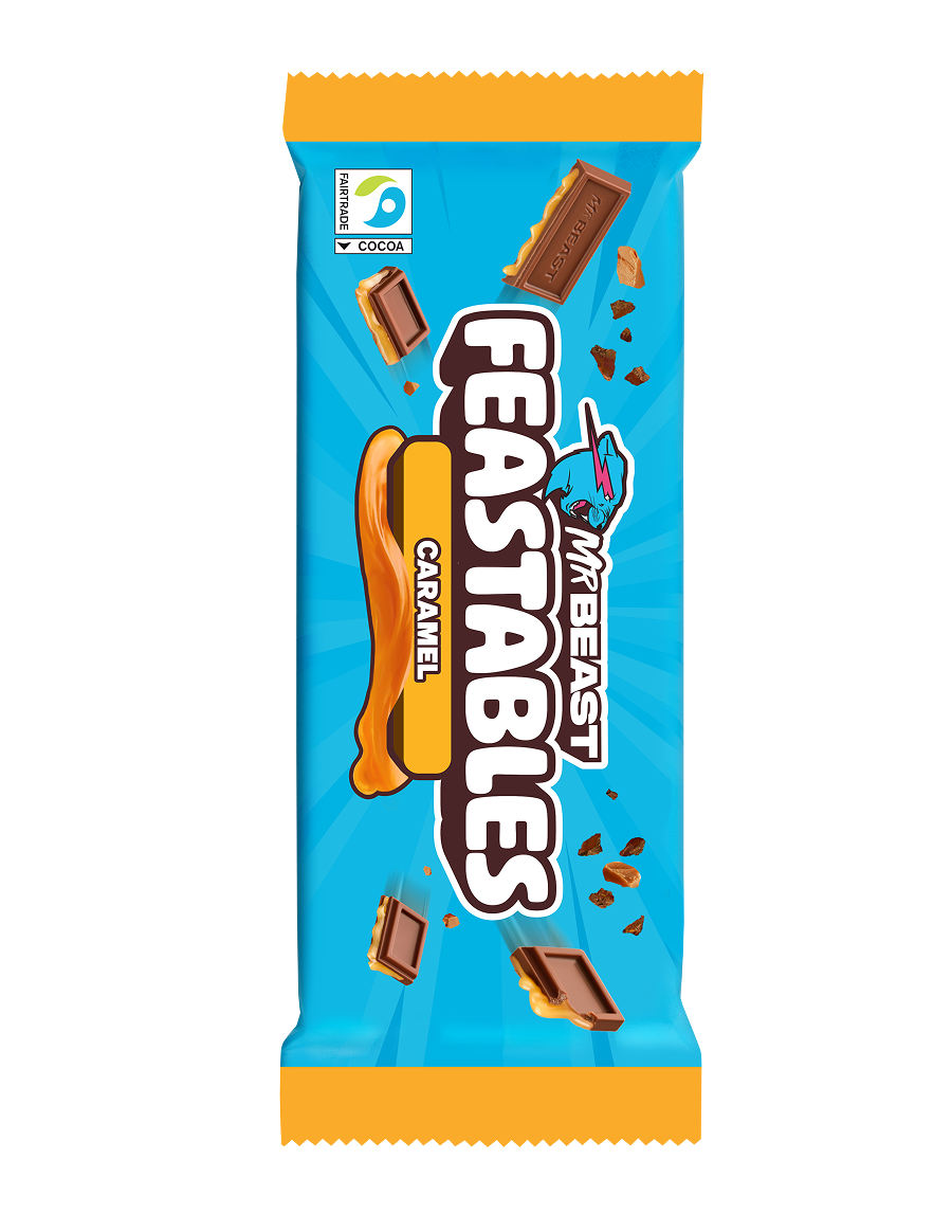 Feastables Chocolate Caramel tavoletta 10 pack King Size