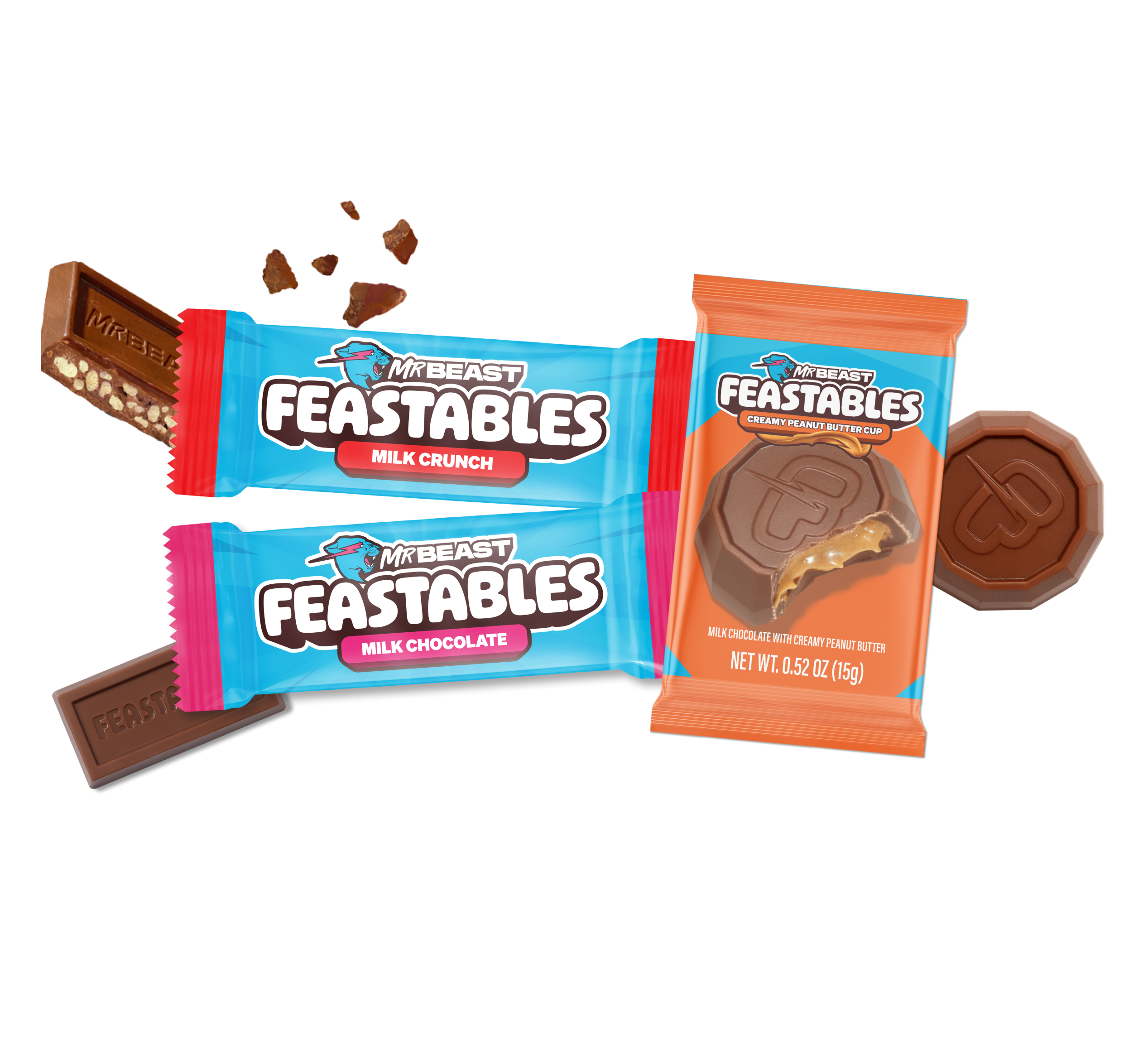 MrBeast Feastables Variety Bulk Box cioccolato 3 lbs