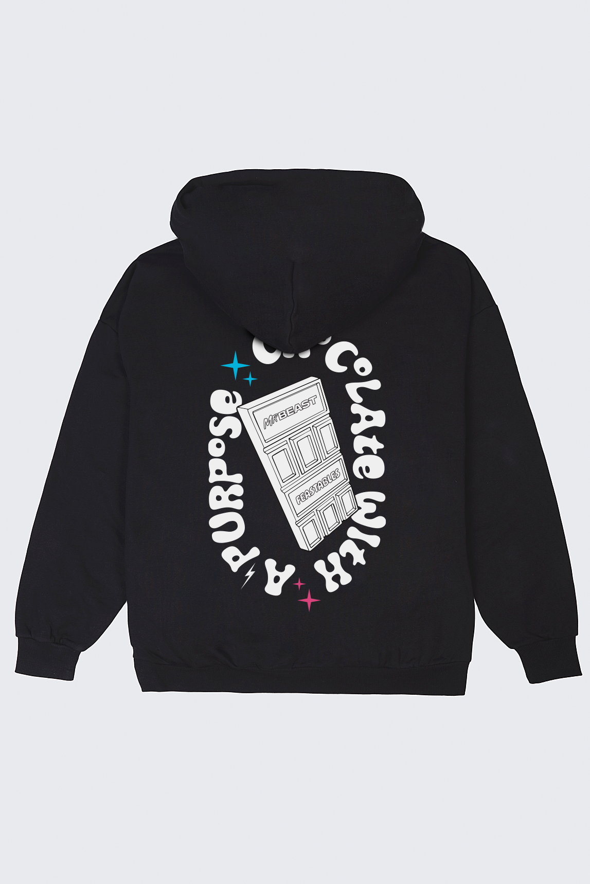Mr Beast Feastables Merch felpa nera Retro Hoodie cotone