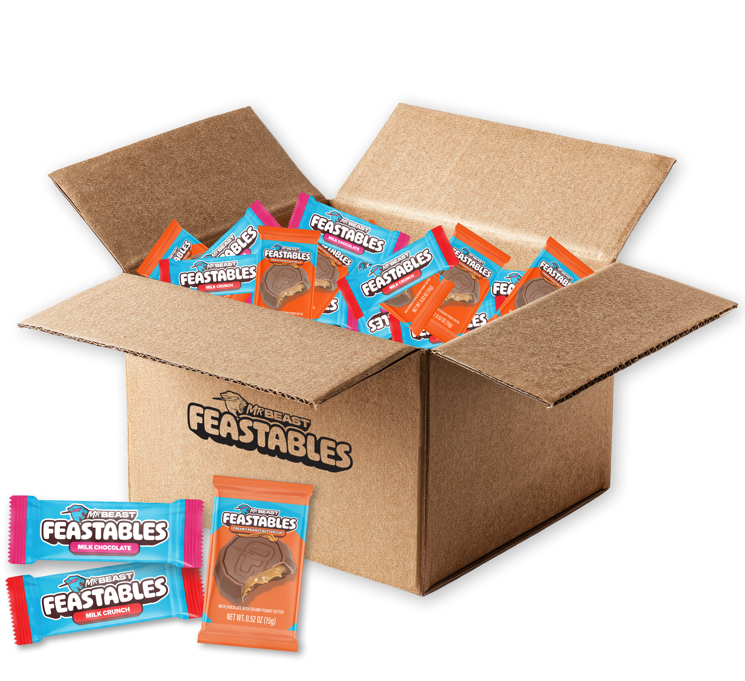 MrBeast Feastables Variety Bulk Box cioccolato 3 lbs