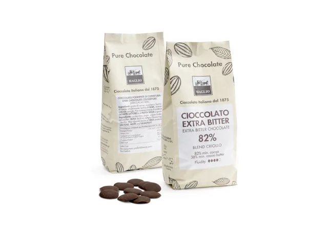 Cioccolato Maglio Extra Bitter 82% gocce cioccolata in tazza 2,5kg