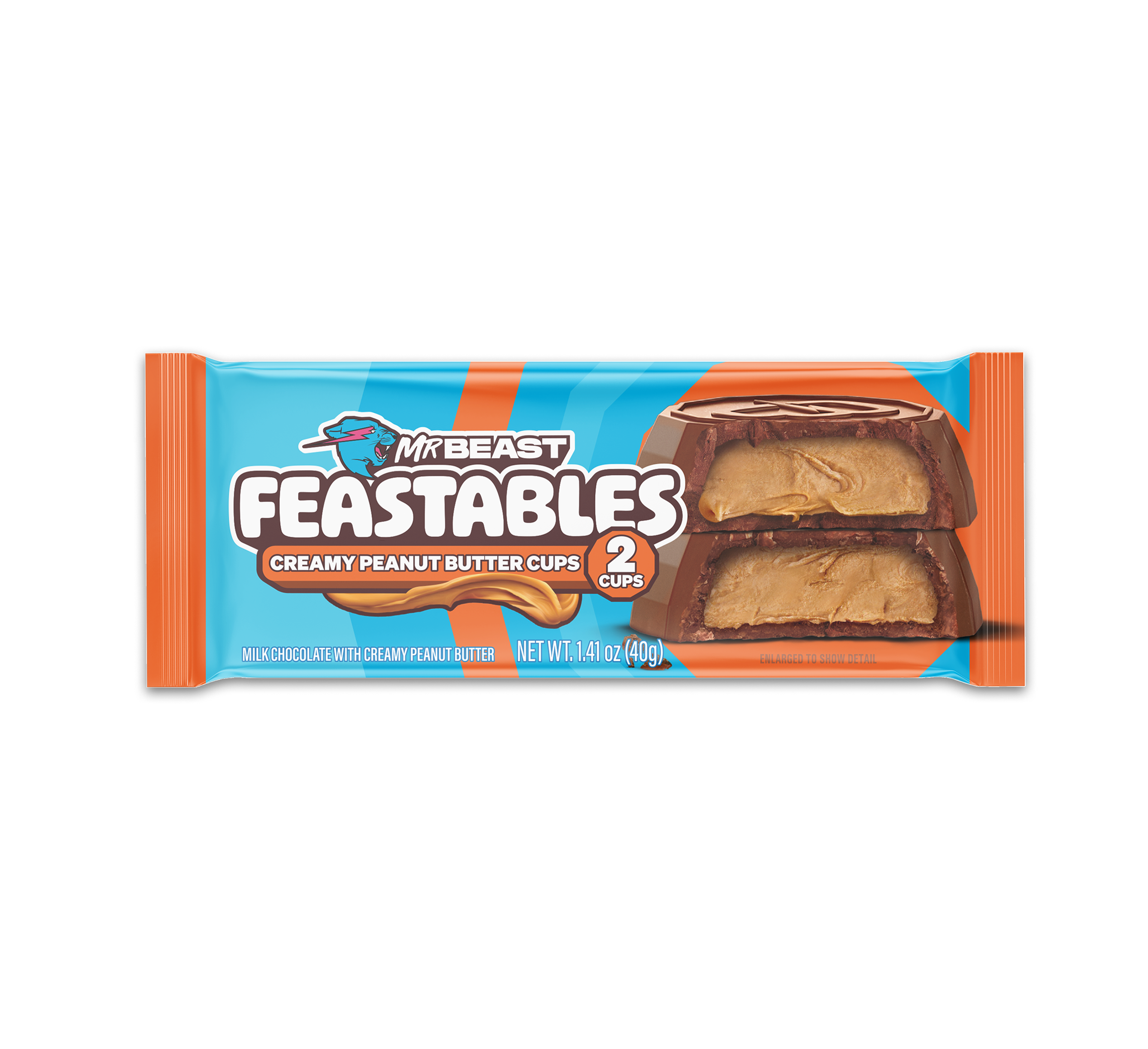 Feastables Cups Peanut Butter Cups cioccolatini snack 2 cups