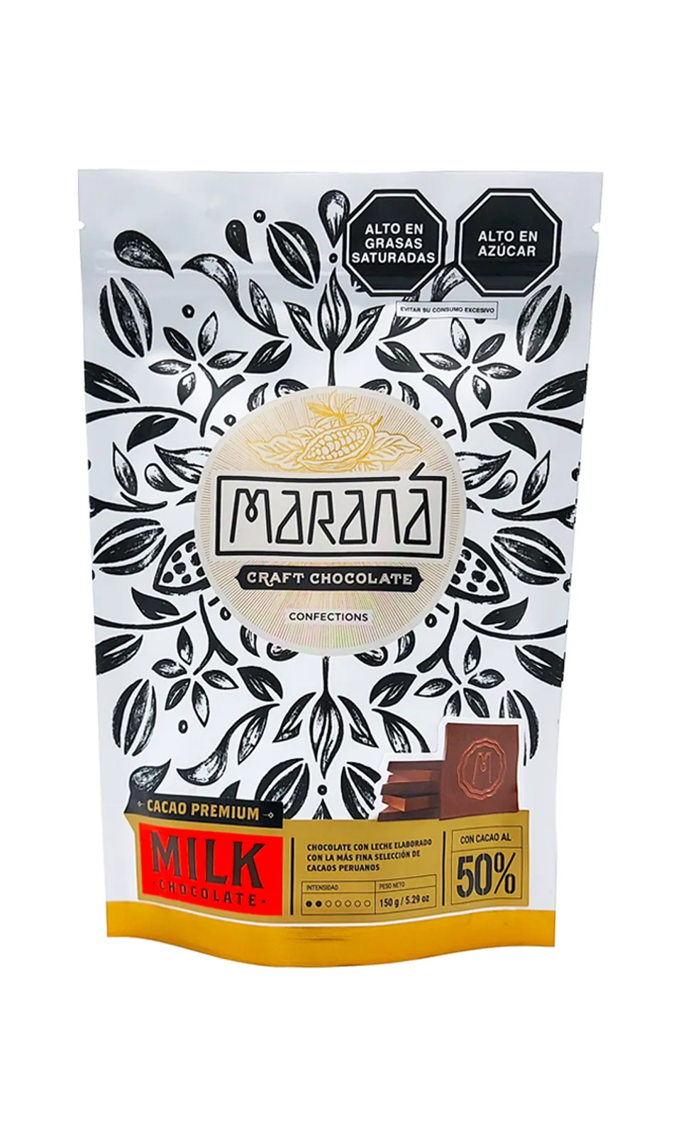 Maranà Bites 50% Quadrotti Cioccolato Latte 150g