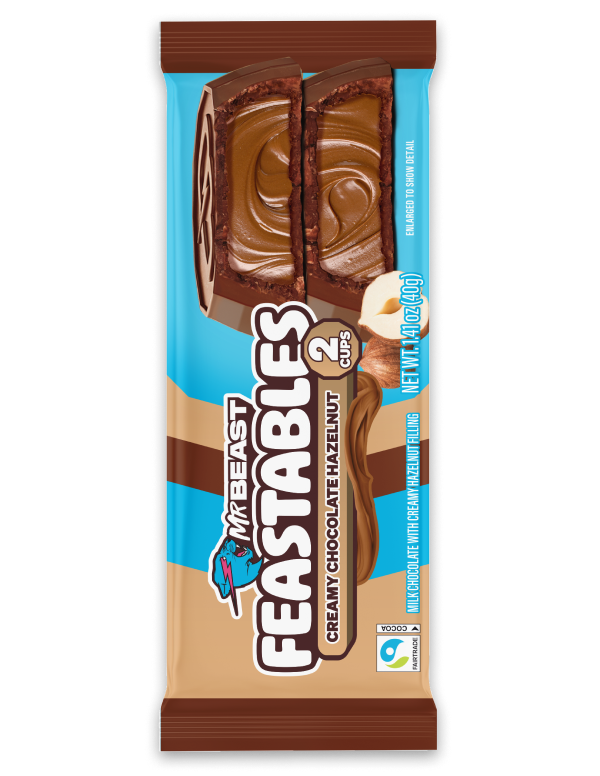 Feastables Cups Hazelnut cioccolato al latte 24 x 2 cups nocciola