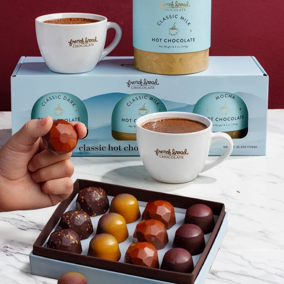 French Broad Gift Sets Cozy Season cofanetto caramelle e cioccolata