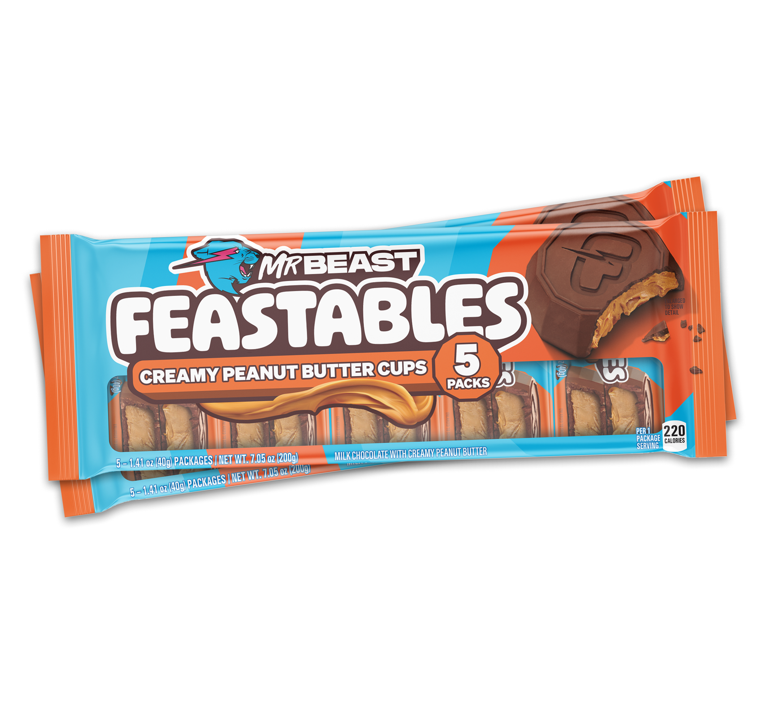 Feastables Cups Peanut Butter Cups cioccolatini snack 2 cups
