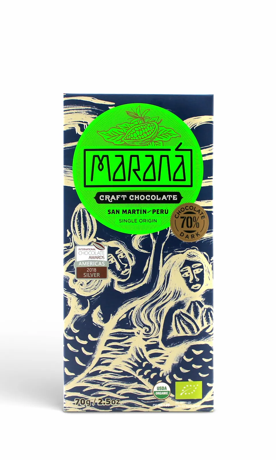 Maranà San Martín tavoletta fondente 70g 70% cacao