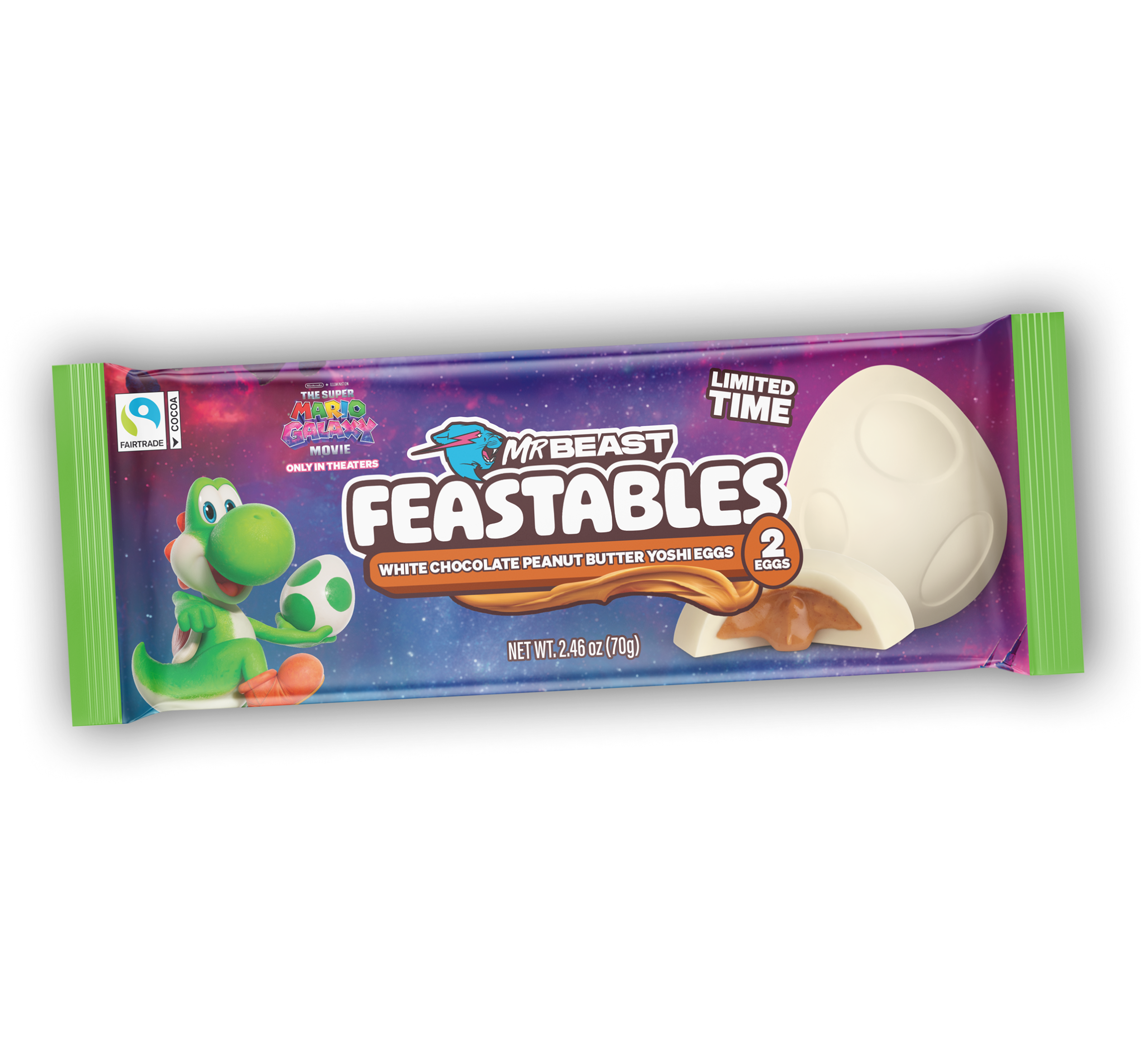 MrBeast Feastables Yoshi Eggs Cups Bianche 12 Pack