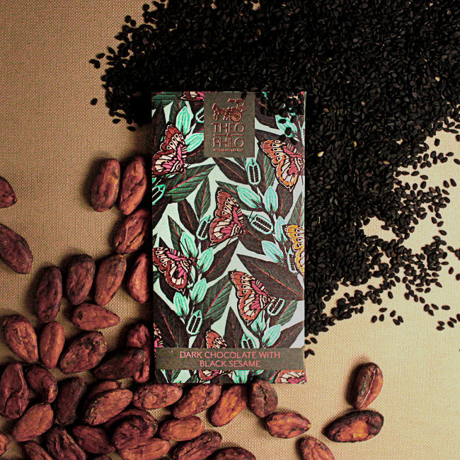 Theo & Philo Dark Chocolate Bars Tavoletta Fondente 65% Sesamo 45g