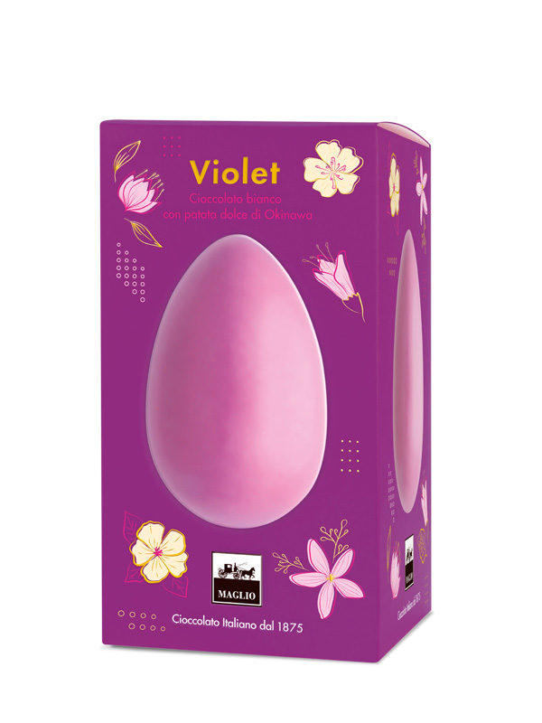 Cioccolato Maglio Violet Okinawa 35% uovo di Pasqua sorpresa