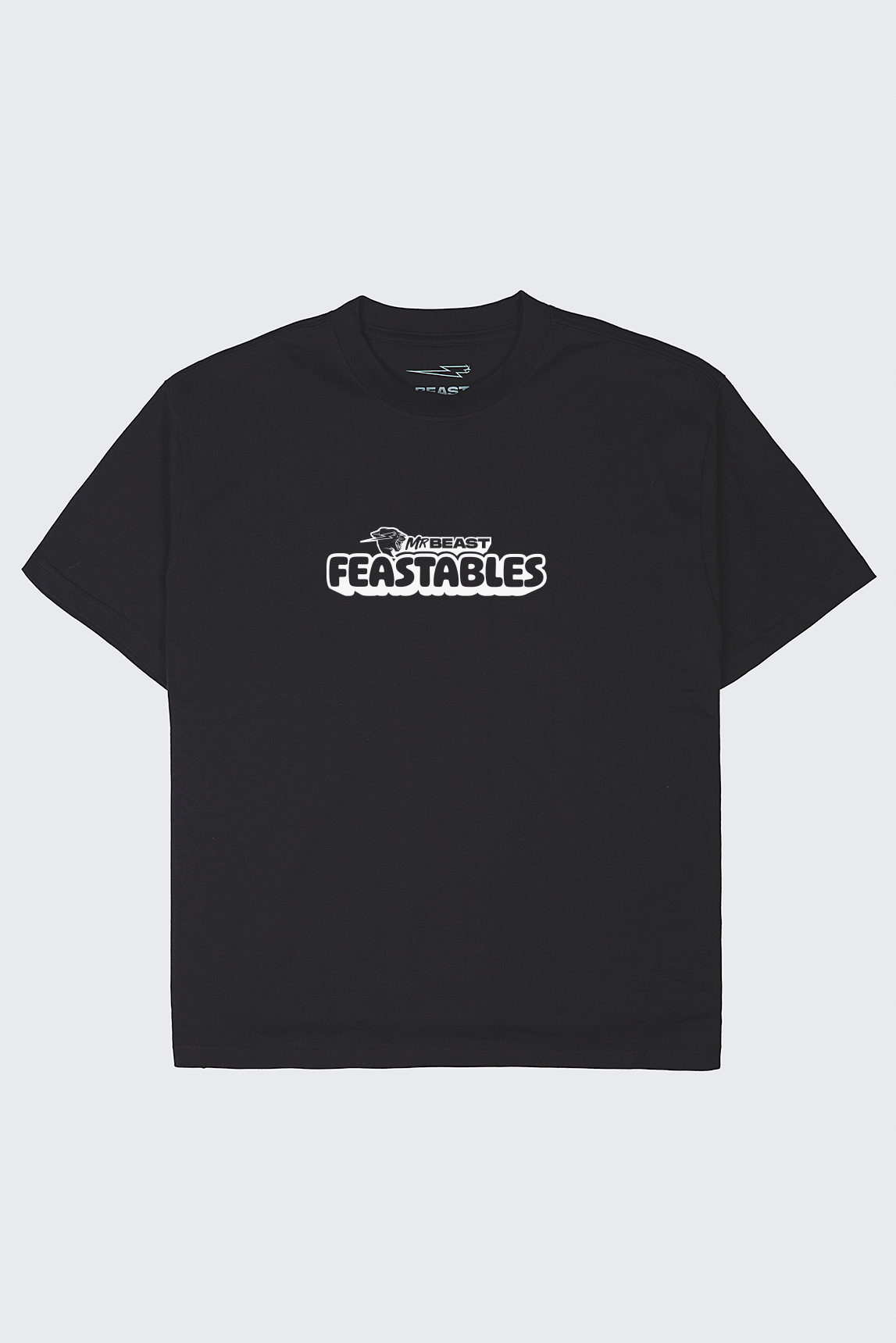 Feastables Merch Wavy Tee t-shirt cotone nera Black