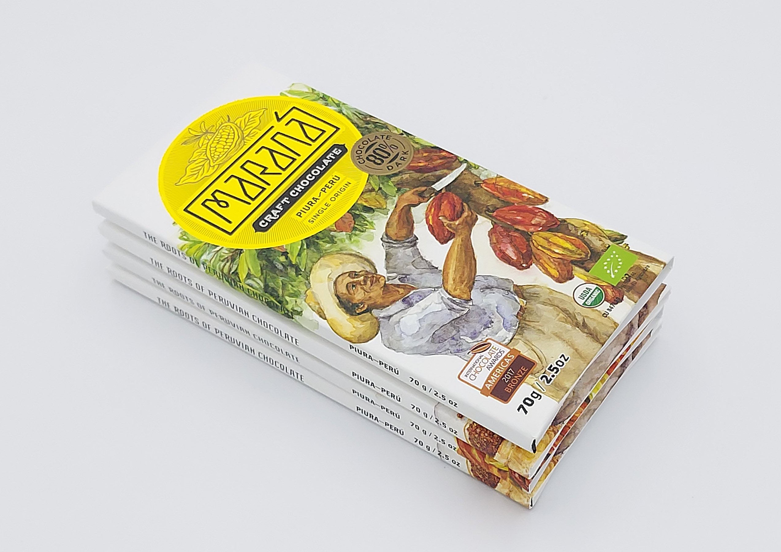 Maranà Piura Tavoletta Fondente 80% Bio 70g
