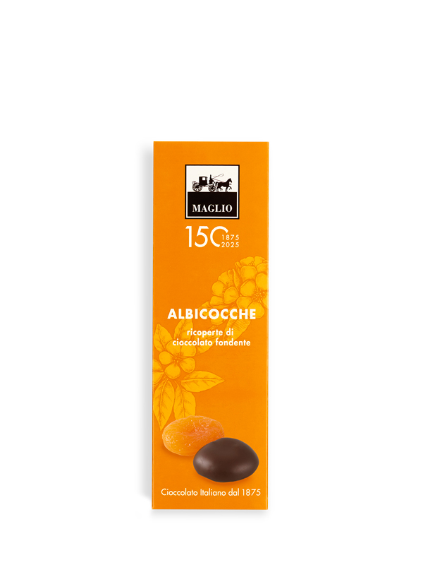 Cioccolato Maglio Albicocche Ricoperte fondente 62%