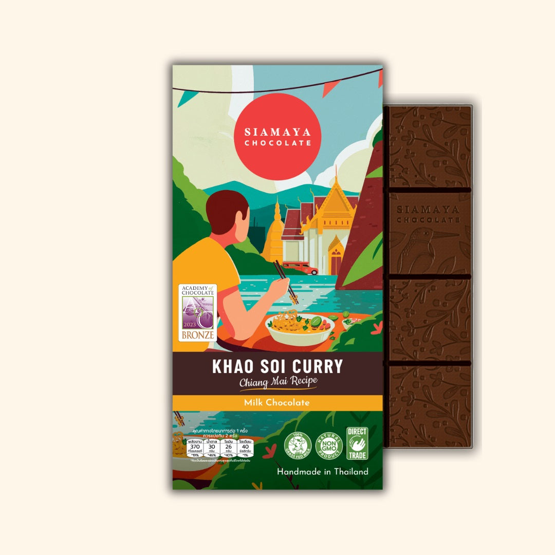 Siamaya Milk Chocolate Bars tavoletta khao soi curry latte