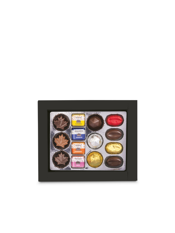 Maglio Fiandra Noir scatola regalo cioccolatini assortiti caffè