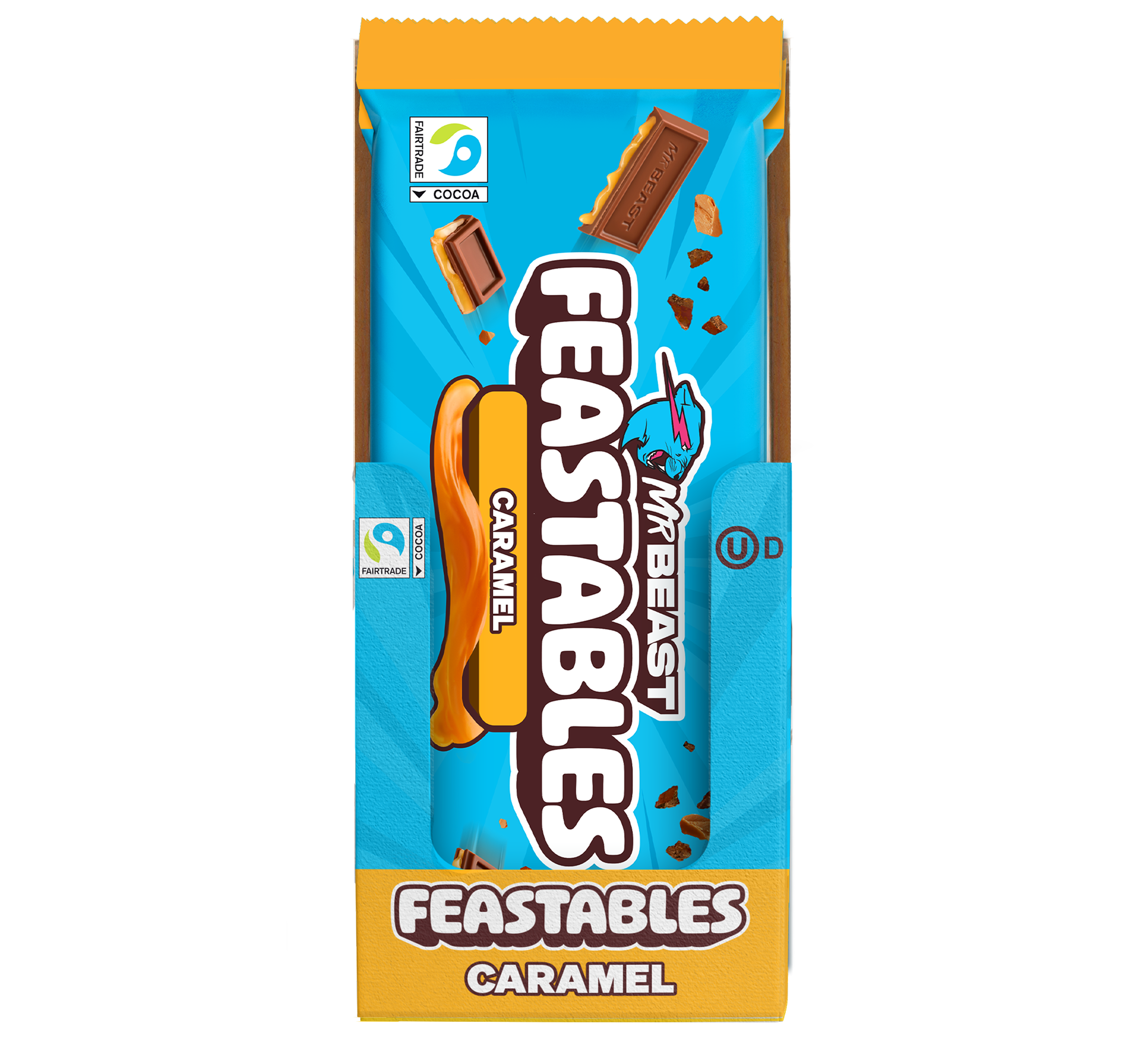 Feastables Chocolate Caramel tavoletta 10 pack King Size