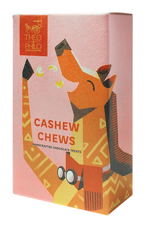 Theo & Philo Candy Bars Barretta Cashew Chews Caramello 2x40g