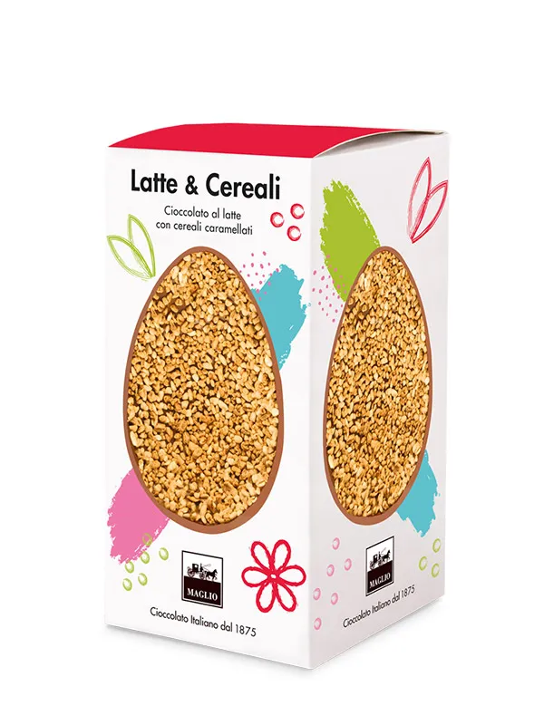 Cioccolato Maglio Pasqua Uovo Latte e Cereali con Sorpresa