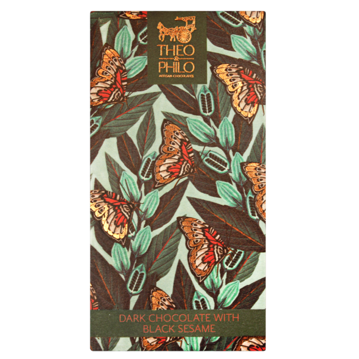 Theo & Philo Dark Chocolate Bars Tavoletta Fondente 65% Sesamo 45g
